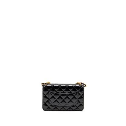 Chanel 24A Wallet On Chain Shiny Calfskin Black GHW (Microchip)