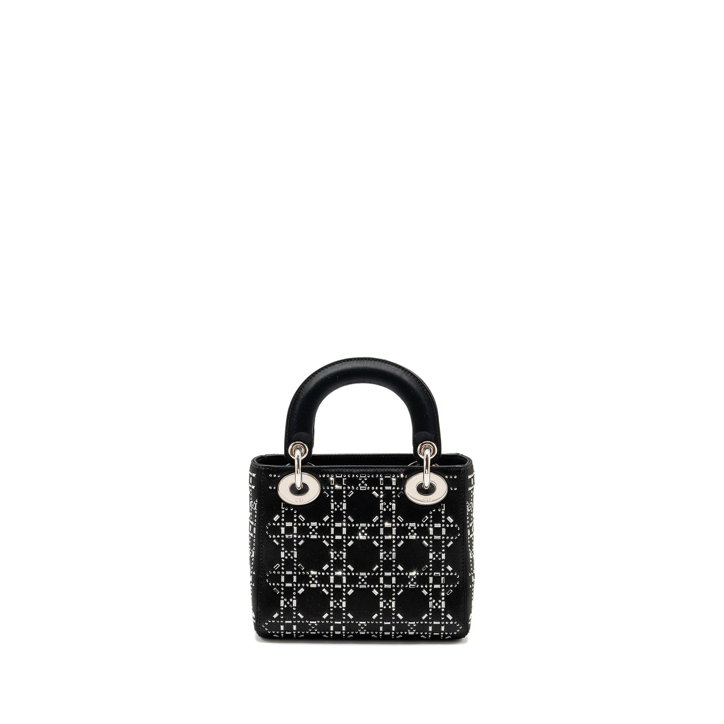Dior Mini Lady Dior Satin With Crystal Black