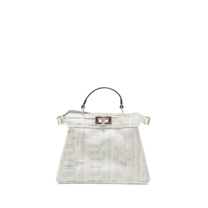Fendi Medium Peekaboo IseeU Denim White