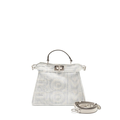 Fendi Medium Peekaboo IseeU Denim White