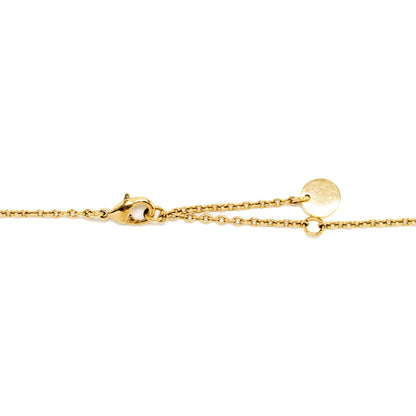 Dior Star and Pearl Drop Necklace Crystal Gold Tone
