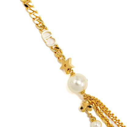 Dior Star/Clover/Bee/Pearl/ Necklace Gold Tone