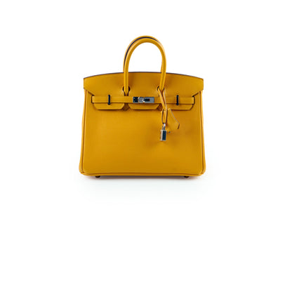 Hermes Birkin 25 PHW Moutarde Epsom P Square