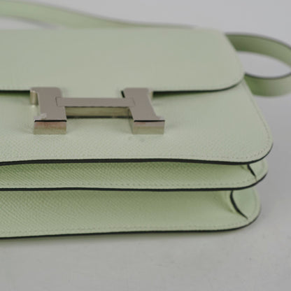 Hermes Constance 18 Mini Vert Fizz Epsom - U Stamp 2022
