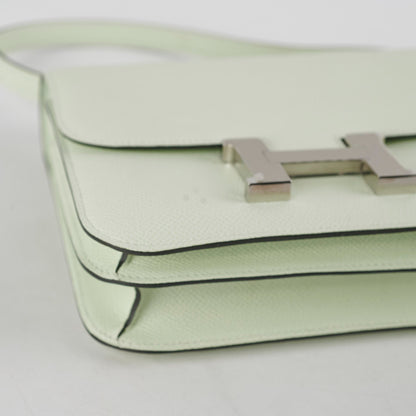 Hermes Constance 18 Mini Vert Fizz Epsom - U Stamp 2022