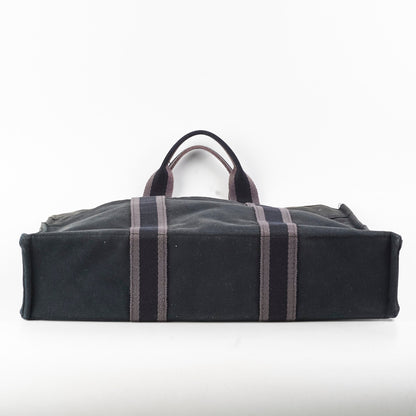 Hermes Herline Tote Canvas Black