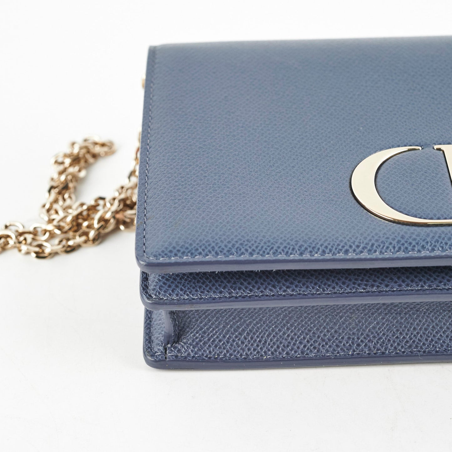 Christian Dior 2 in 1 Pouch Montaigne Pouch Blue