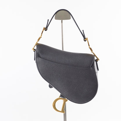 Christian Dior Mini Saddle Bag Black