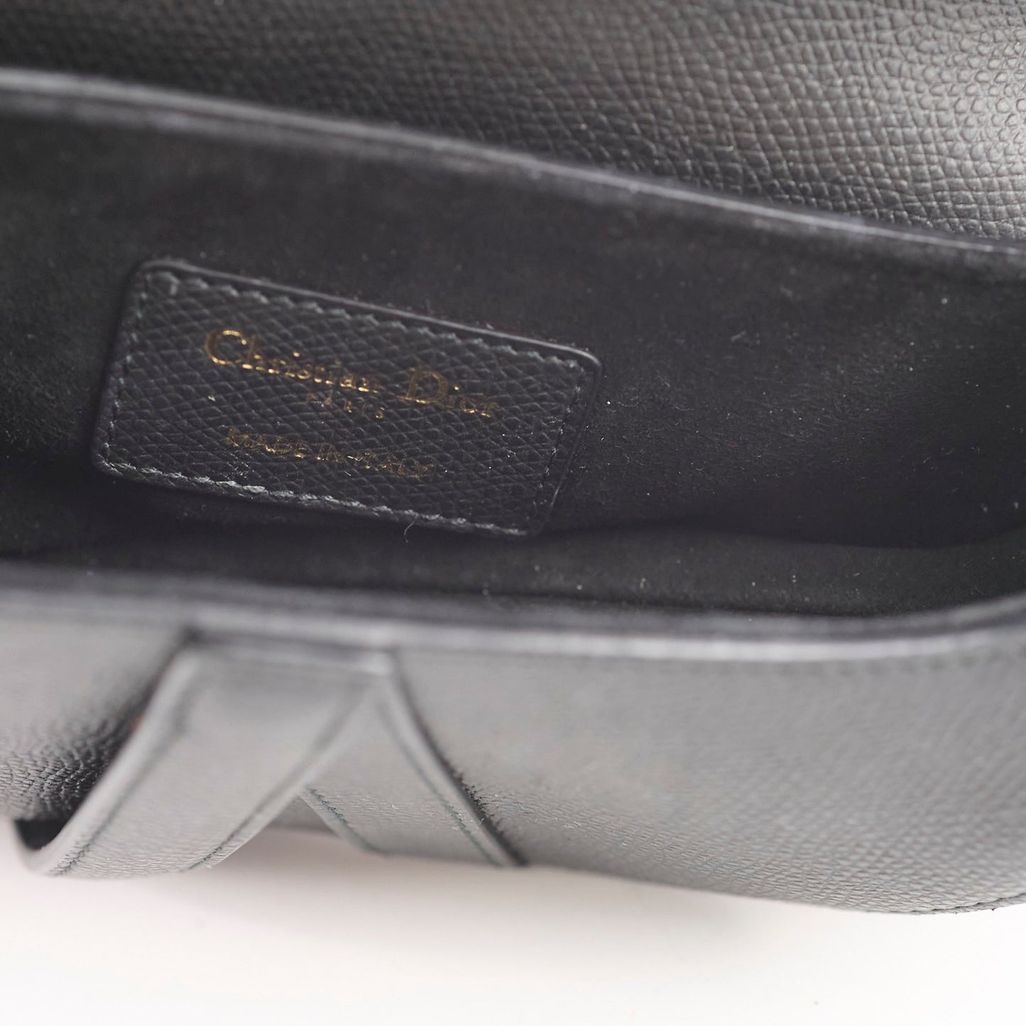 Christian Dior Mini Saddle Bag Black