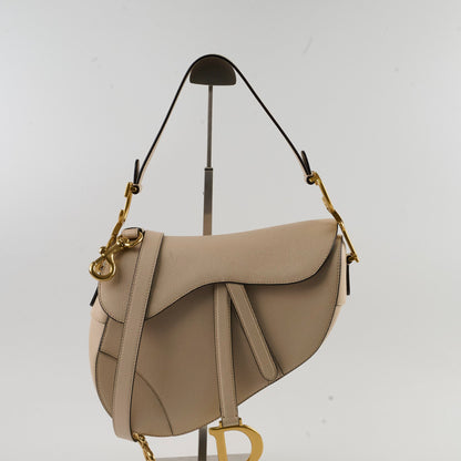 Christian Dior Medium Saddle Bag Cream