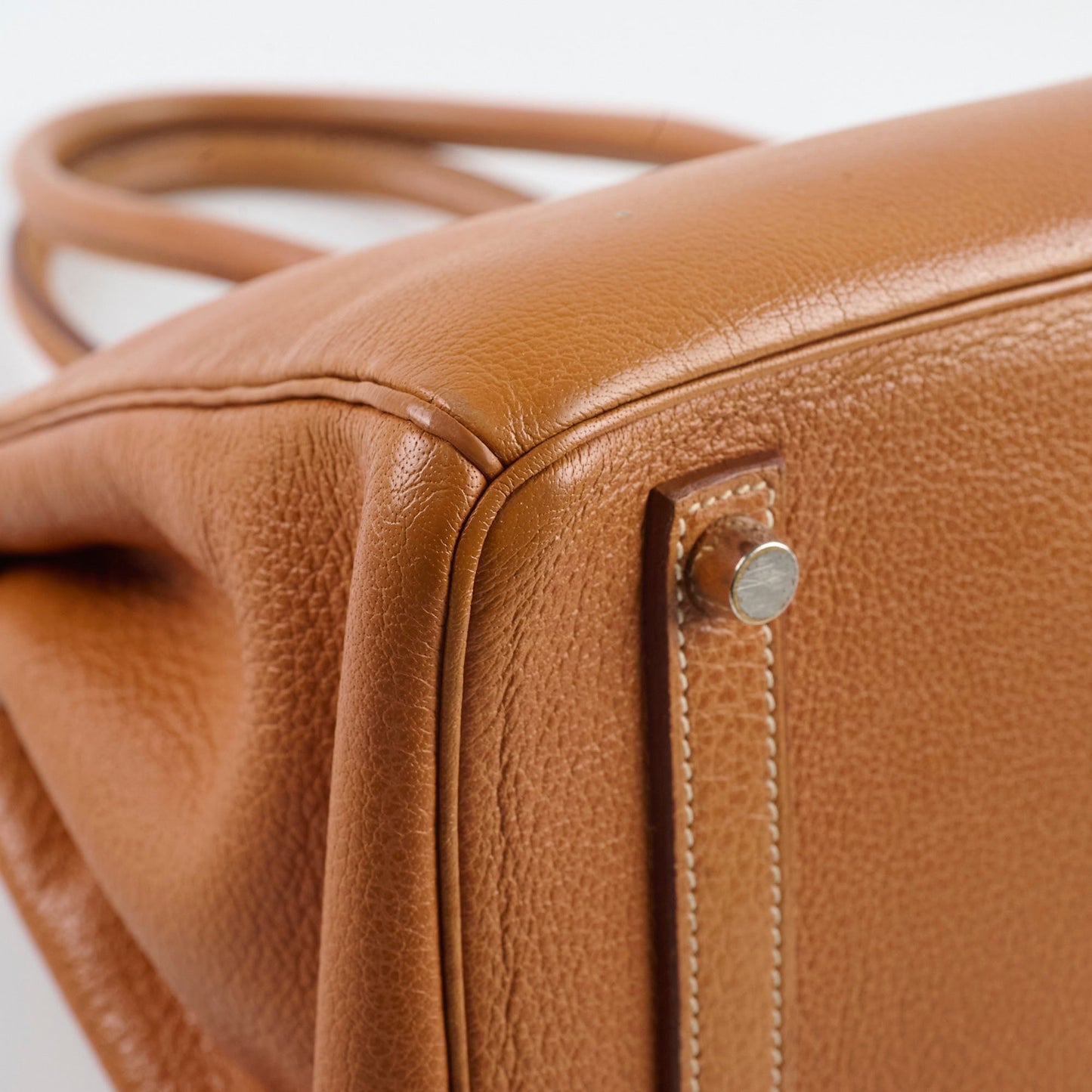 Hermes Birkin 30 Gold PHW F Square Stamp