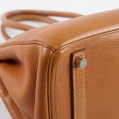 Hermes Birkin 30 Gold PHW F Square Stamp