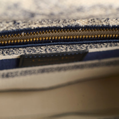 Christian Dior Medium Lady D-Lite Bag Blue/White