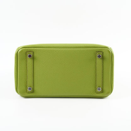 Hermes Birkin 25 Togo PHW Vert Anis M Square Stamp