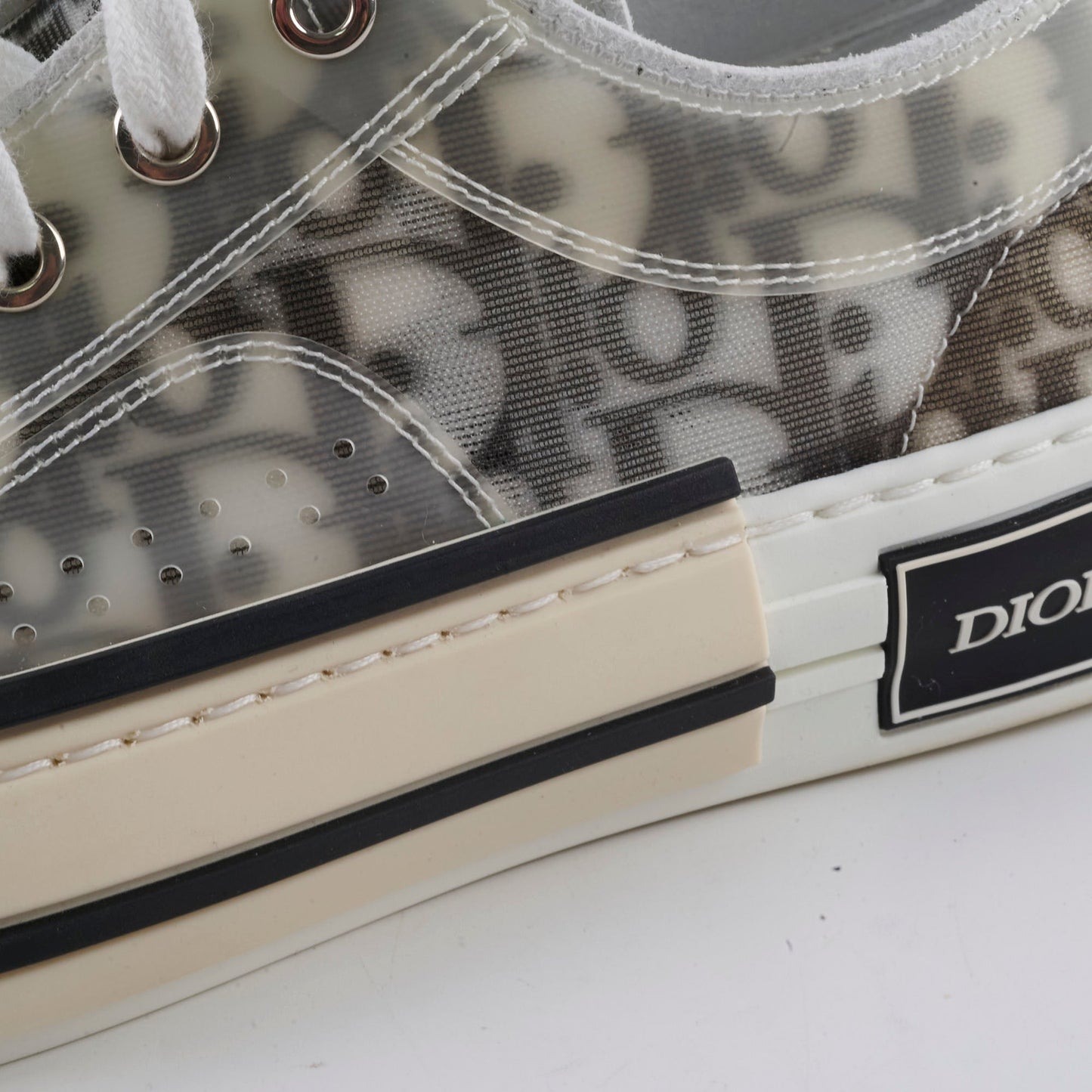 Christian Dior B 23 Low Sneaker Grey/White Size 38
