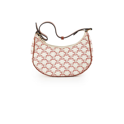 Luxury CELINE Ava Triomphe Canvas Red