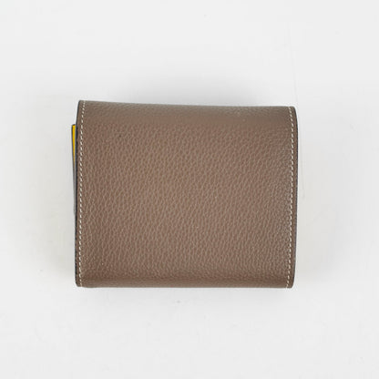 Luxury CELINE Wallet Grey/Yellow
