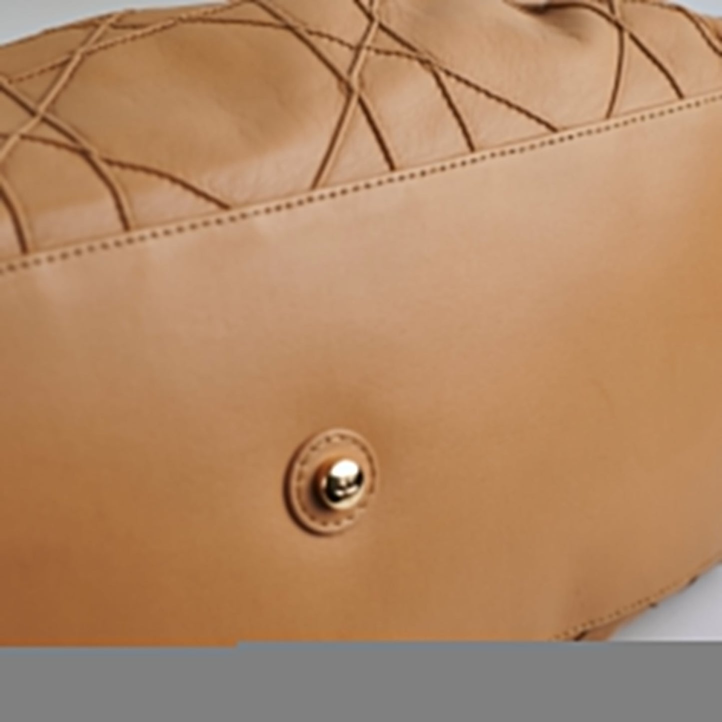 Dior Cannage Le Trente Leather Shoulder Bag Beige