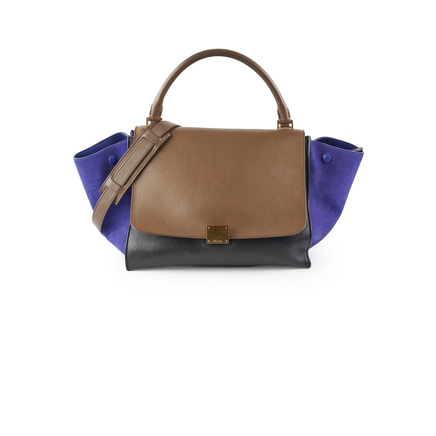 Luxury CELINE Medium Trapeze Tricolour