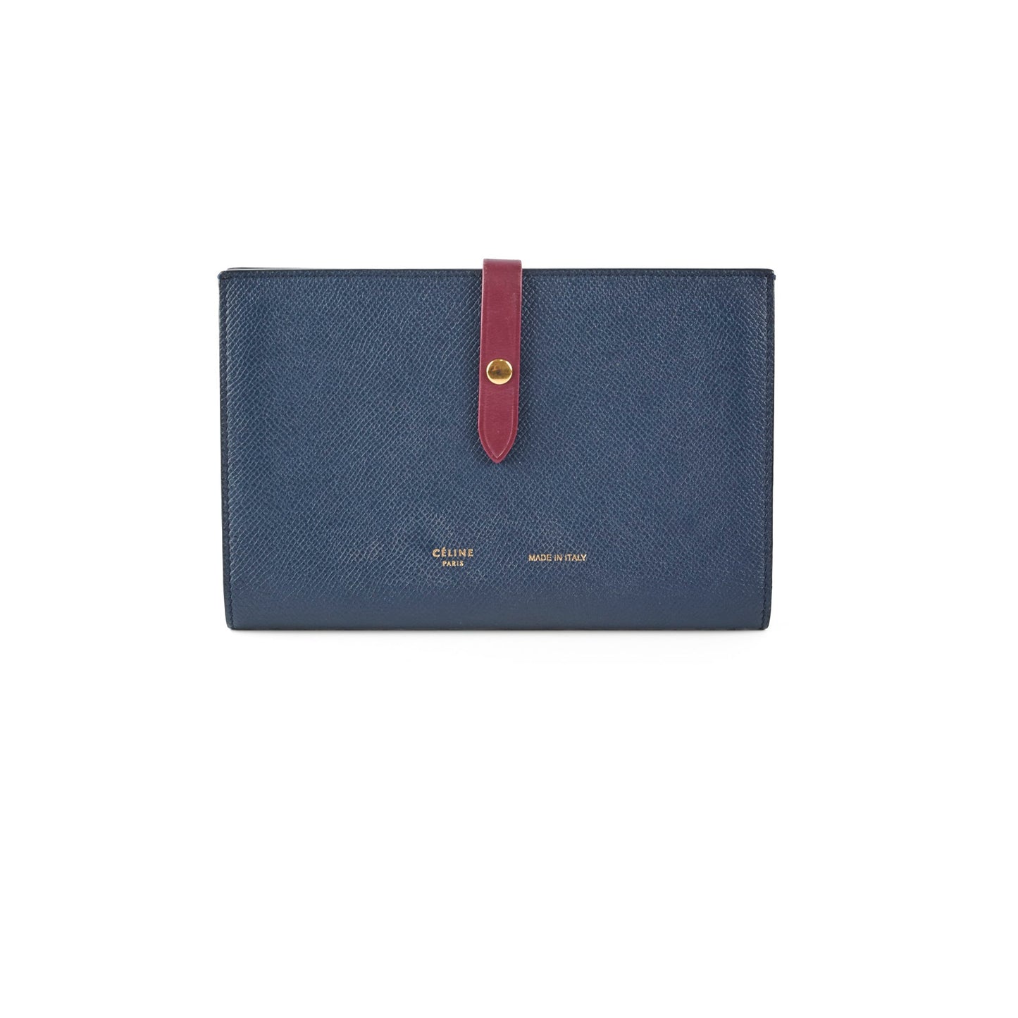 Luxury CELINE Large Bicolour Strap Wallet