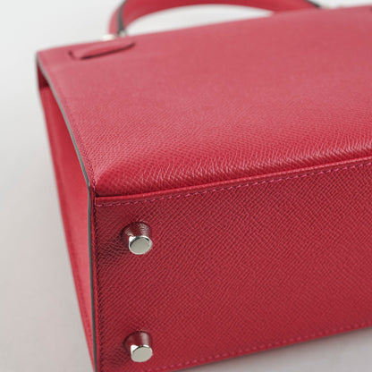 Hermes Kelly 25 Sellier Epsom Verso Framboise/Prune