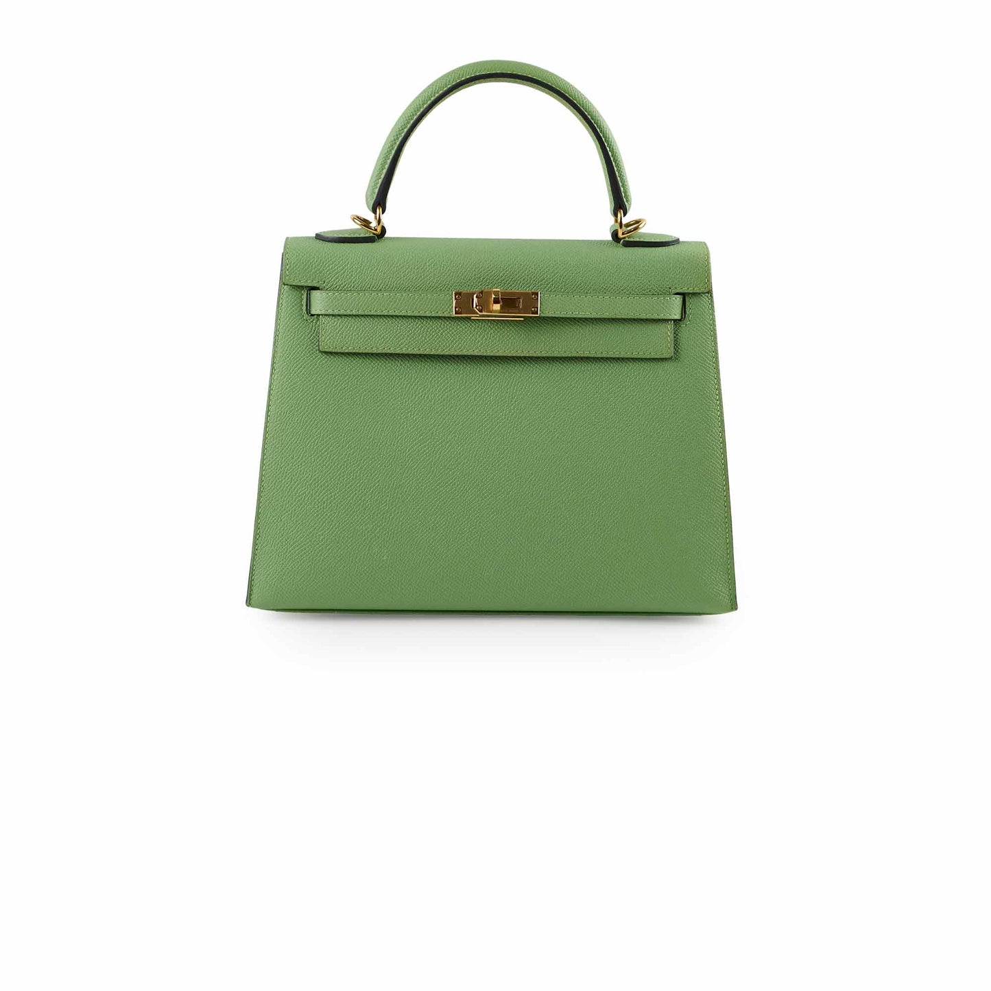 Hermes Kelly 25 Epsom Vert Criquet D Stamp 2019