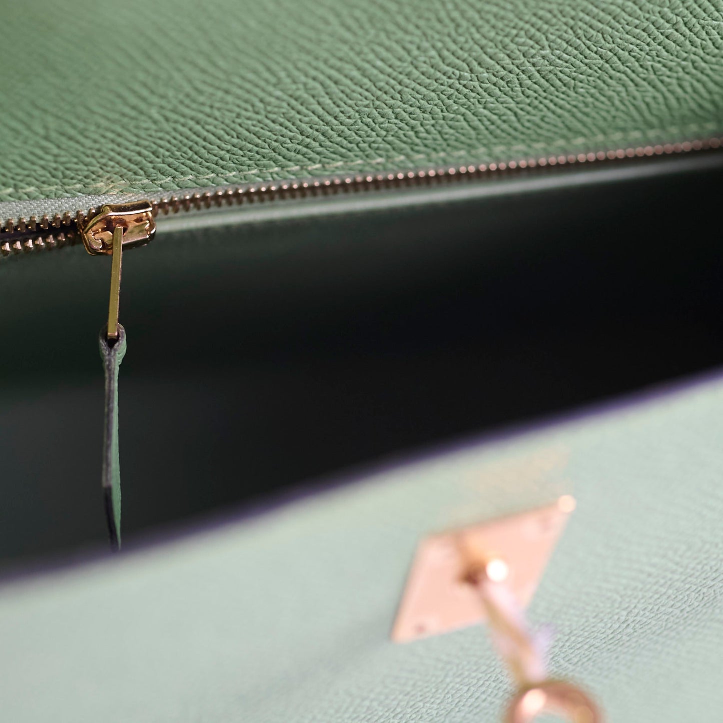 Hermes Kelly 25 Epsom Vert Criquet D Stamp 2019
