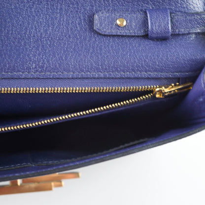 Hermes Cinhetic To Go Wallet Navy