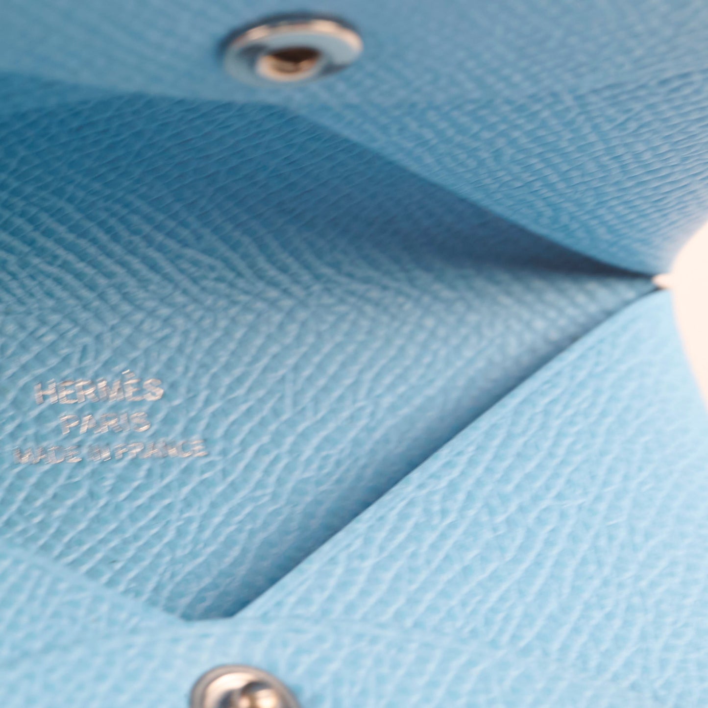 Hermes Calvi Blue Celeste Epsom