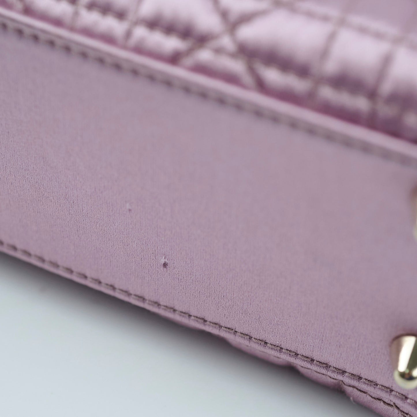 Dior Small Lady Dior Bag Pink Silk Crystals
