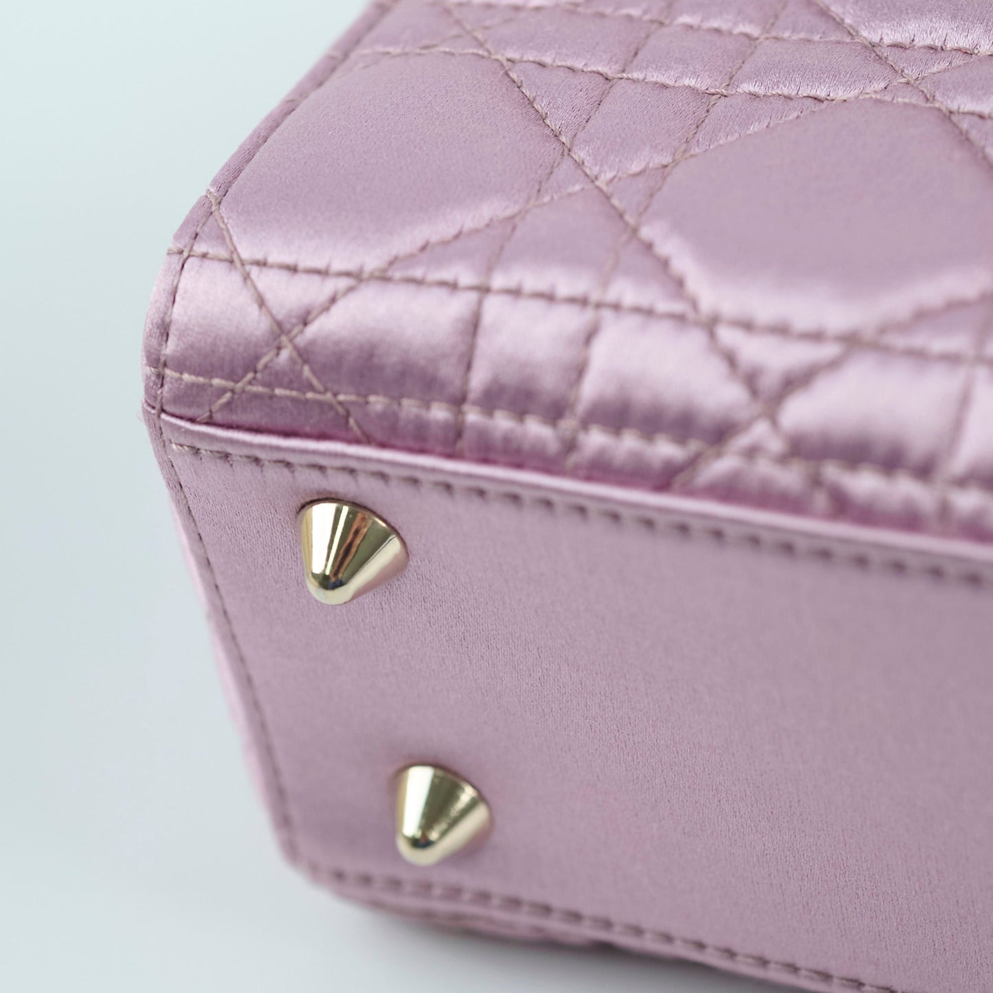 Dior Small Lady Dior Bag Pink Silk Crystals