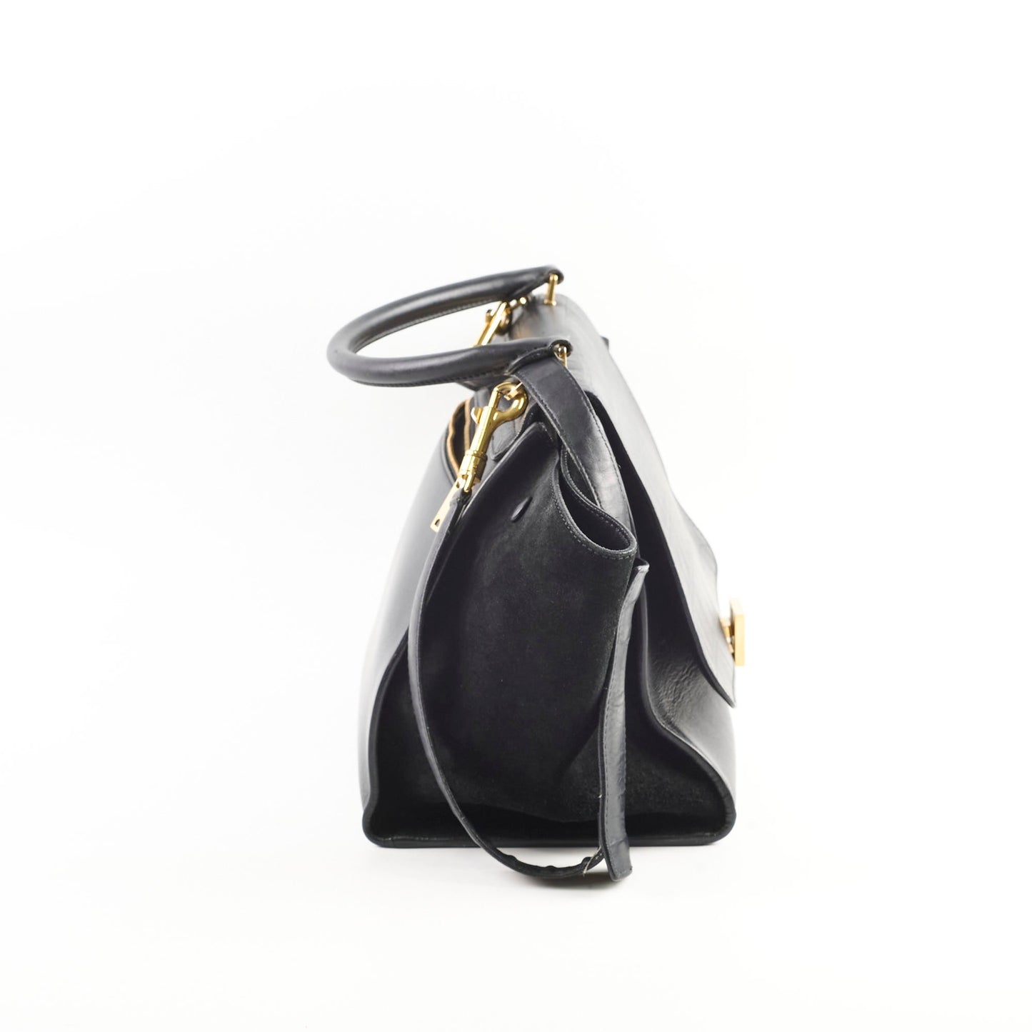 Luxury CELINE Meium Trapeze All Black