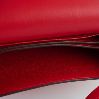 Hermes Mini Roulis Evercolour Red Permabrass HW