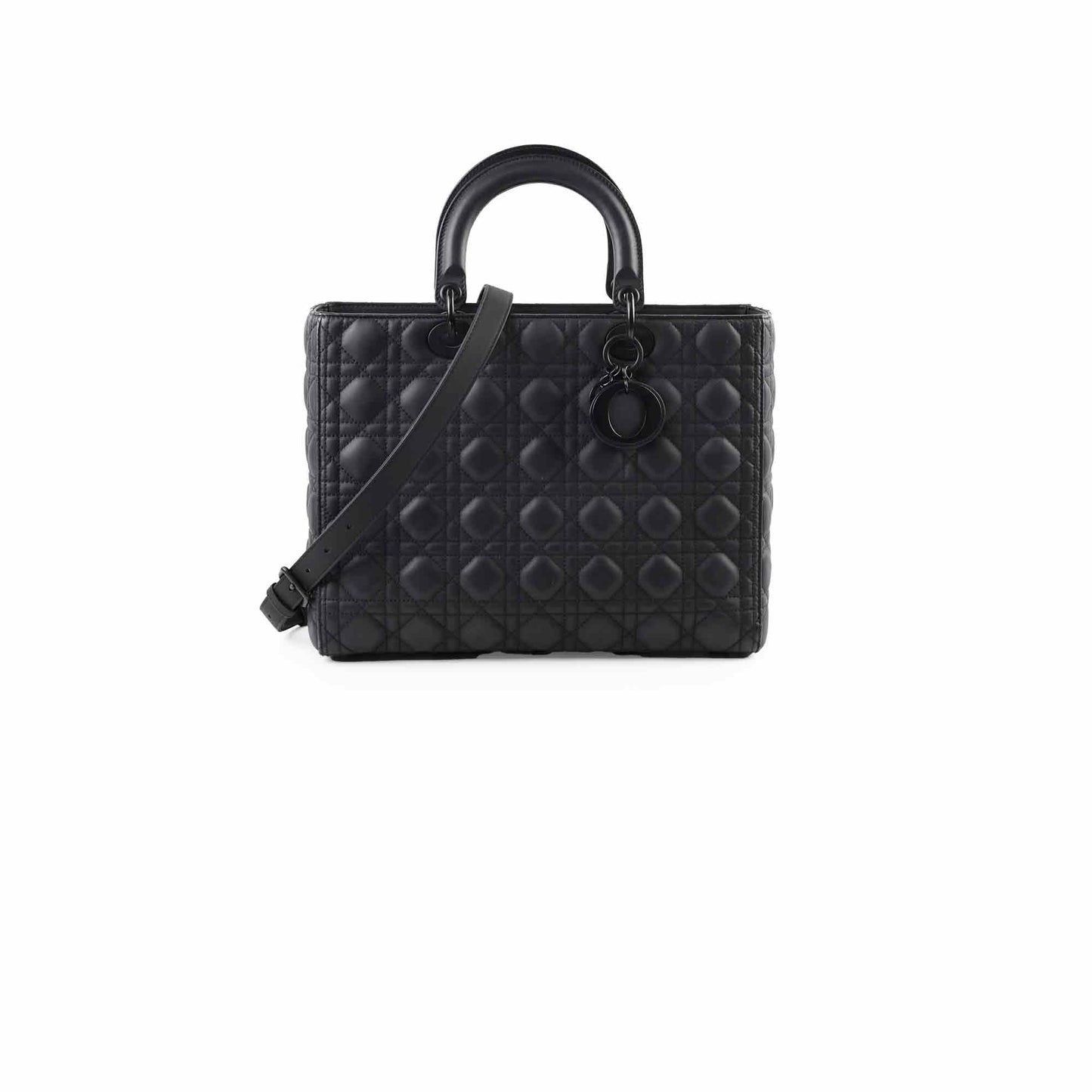 Dior Lady Dior Large Matte Black