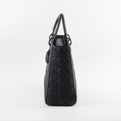 Dior Lady Dior Large Matte Black