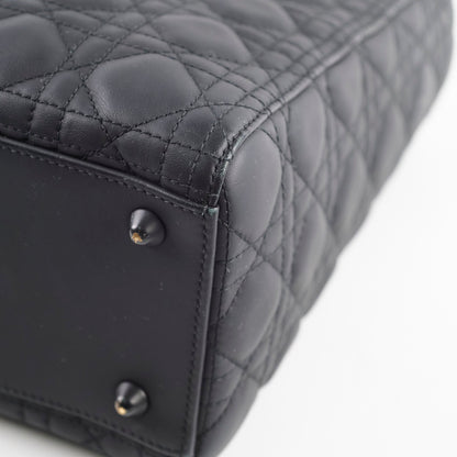 Dior Lady Dior Large Matte Black