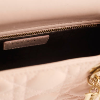 Christian Dior Lady Dior Small ABC Lambskin Light Pink