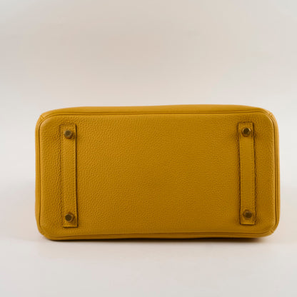 Hermes Birkin 30 Jaune Ambre Togo Y Stamp