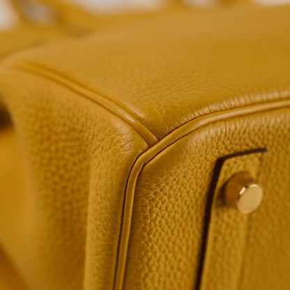 Hermes Birkin 30 Jaune Ambre Togo Y Stamp