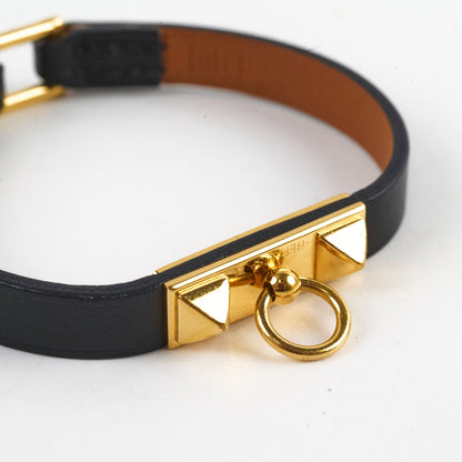 Hermes Mini Rivale Bracelet Black