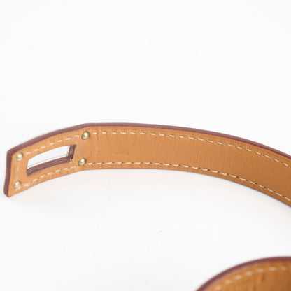 Hermes Kelly Double Tour Bracelet Orange Size S/T2