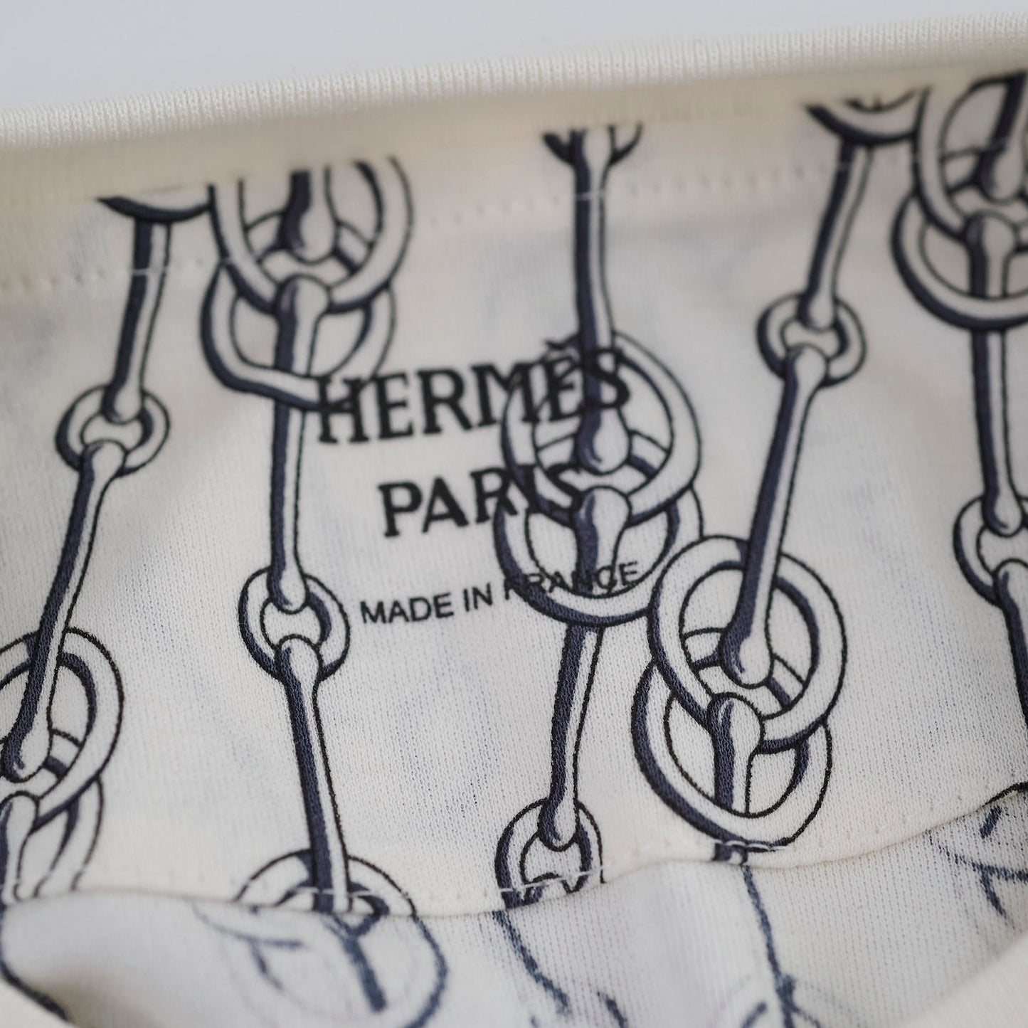 Hermes Micro T-Shirt Size 38 White
