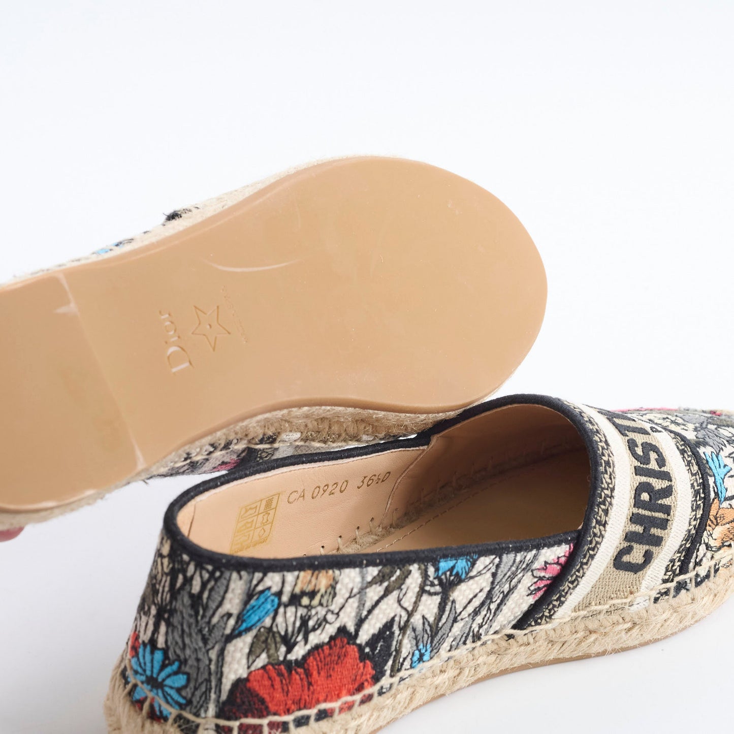 Dior Espadrilles Jardin d'Hiver Granville size 36.5