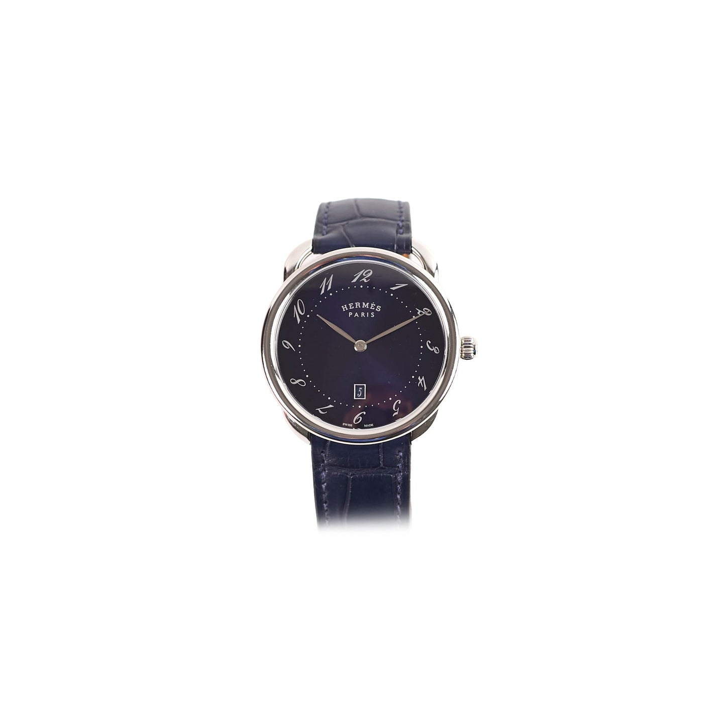 Hermes Arceau Watch 40mm Blue Dial