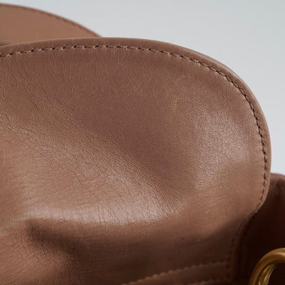 Christian Dior Lambskin Gathered Mini Lady Dior Pink