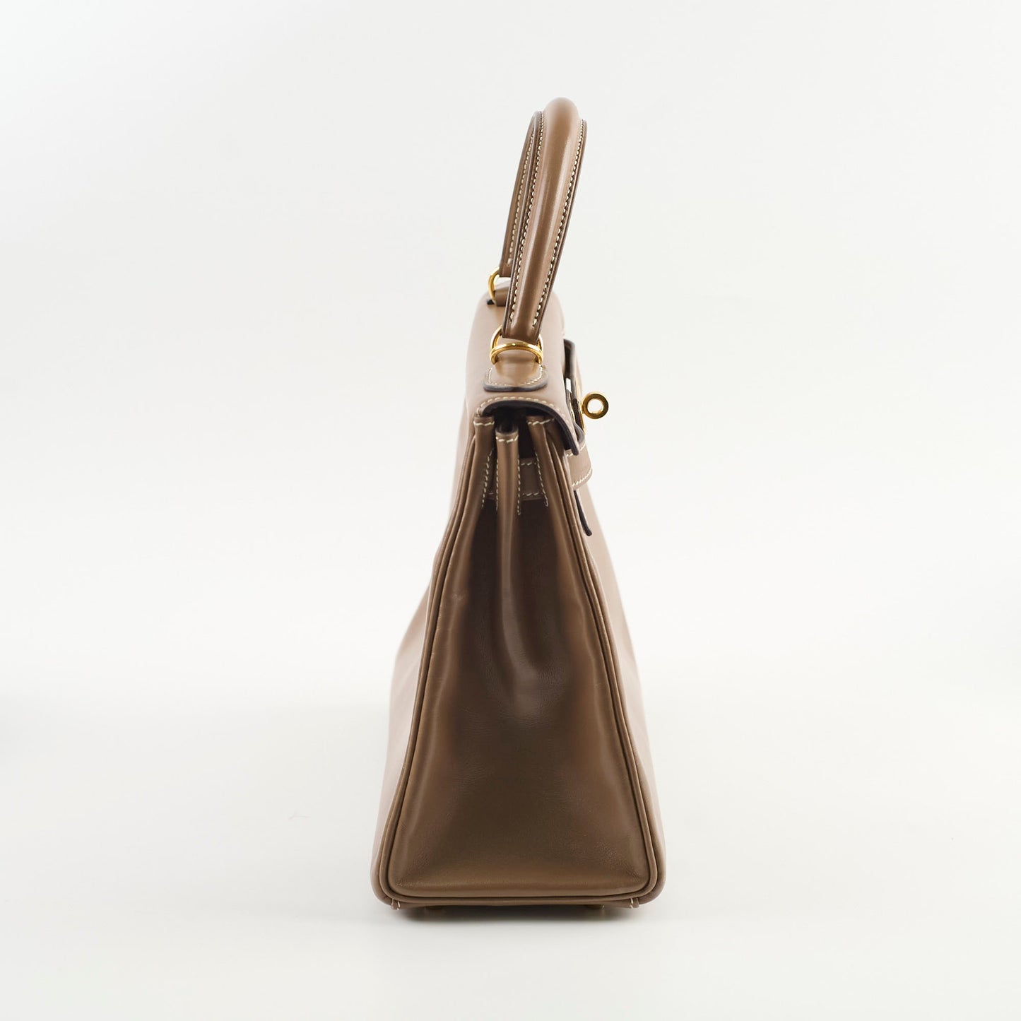 Hermes Kelly 28 Tadelakt Etoupe Stamp A