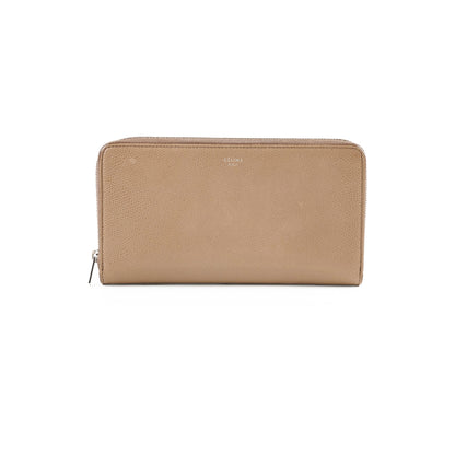 Luxury CELINE Long Wallet Dark Beige