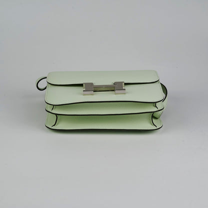 Hermes Epsom Constance Mini Vert Fizz U stamp 2022