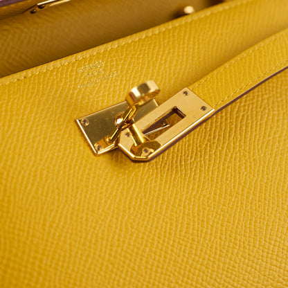 Hermes Kelly To Go Yellow Epsom  - Stamp Z
