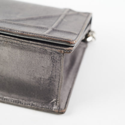 Dior Medium Diorama Metallic Grey